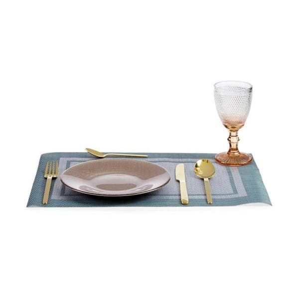 Flat tallerken Vivalto 3239121P-5 Gyllen Glass 21 x 2 x 21 cm