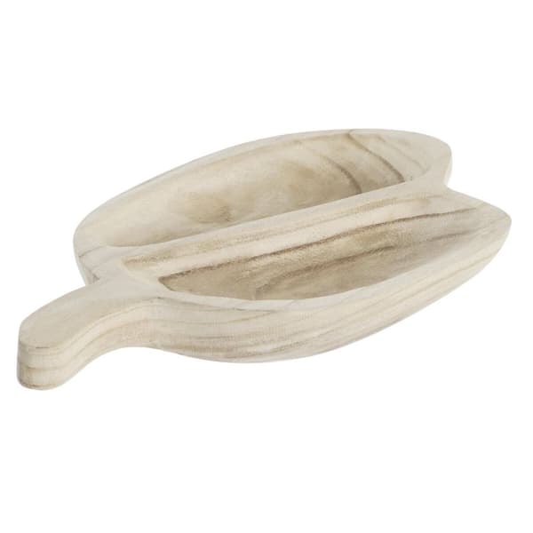 Snacksbrett DKD Home Decor Lysebrun Naturell Tropisk 38 x 21 x 5 cm 30 x 21 x 5 cm