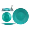 Miniatyrbilde 3 av 3: Flat tallerken Vivalto 323928P Turkis Glass 27,5 x 2 x 27,5 cm (6 enheter)