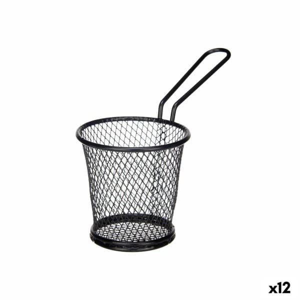 Kurs for Presentasjon av Aperitiffer Kinvara W8088S-BLACK Svart Metall 16 x 11,5 x 8 cm (12 enheter)