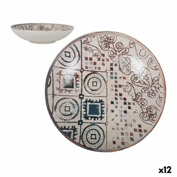 Dyp plate La Mediterránea Grecia Porselen (12 enheter)