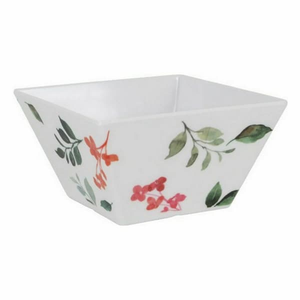 Snacksbolle La Mediterránea Petunia Melamin Skinne 13 x 13 x 7 cm (24 enheter)