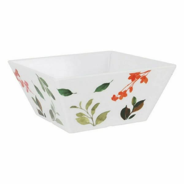 Snacksbolle La Mediterránea Petunia Melamin Skinne 18 x 18 x 8 cm (24 enheter)