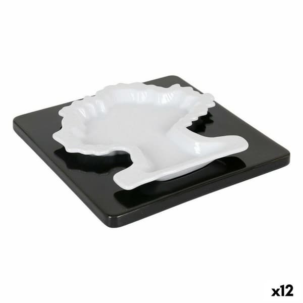 Snacksbrett Viejo Valle Porselen Tre 16,8 x 16,8 x 1,1 cm Sett 2 Deler (12 enheter)