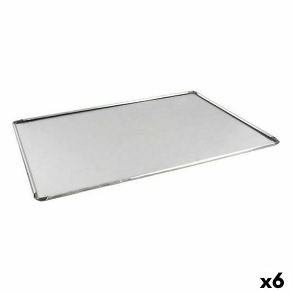 Stekebrett VR Sølv Aluminium Rektangulær 40 x 28 x 0,5 cm (6 enheter)