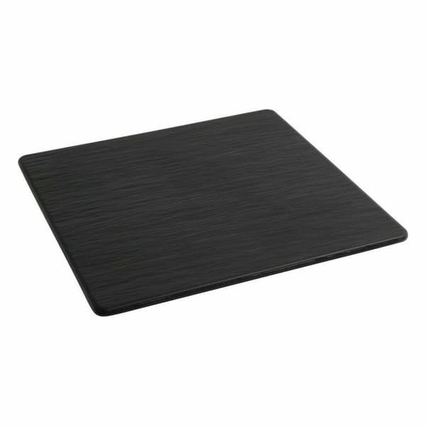 Flat tallerken Inde Africa Svart Melamin Kvadrat 35 x 35 x 0,7 cm (6 enheter)
