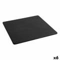 Miniatyrbilde 1 av 2: Flat tallerken Inde Africa Svart Melamin Kvadrat 35 x 35 x 0,7 cm (6 enheter)