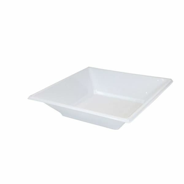 Sett med gjenbrukbare tallerkener Algon Hvit Plast (36 Enheter)
