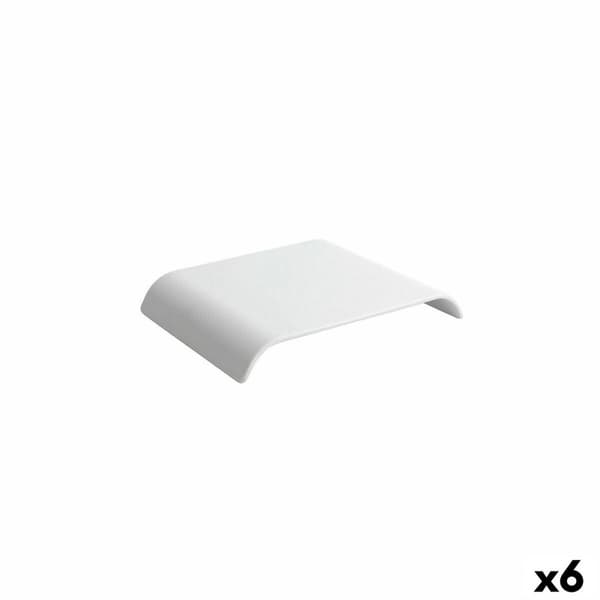 Snacksbrett Viejo Valle Continental Hvit 17,6 x 16,2 x 3 cm (6 enheter)