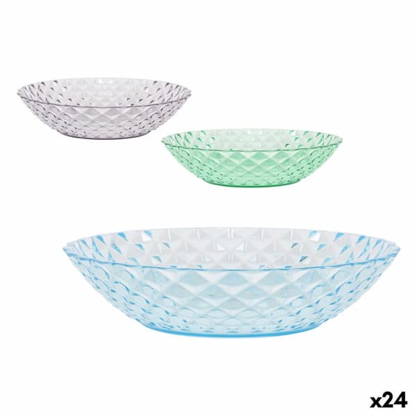 Dyp plate La Mediterránea Plast 20 x 20 x 4,5 cm (24 enheter)