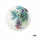 Miniatyrbilde 1 av 2: Platesett Algon Engangsbruk Karakterer Tropisk 8 Deler 23 cm (24 enheter)