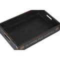Miniatyrbilde 3 av 4: Sett med brett Home ESPRIT Svart Grantre 56 x 38 x 10 cm (3 Deler)