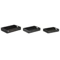 Miniatyrbilde 1 av 4: Sett med brett Home ESPRIT Svart Grantre 56 x 38 x 10 cm (3 Deler)