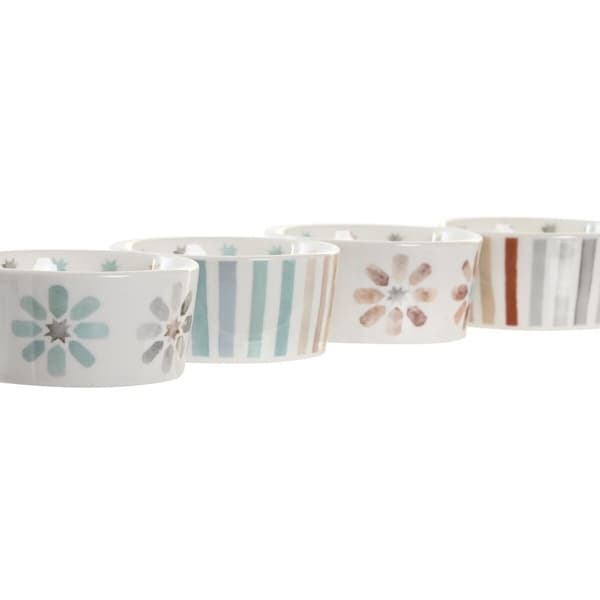 Välipalatarjotin DKD Home Decor 19,7 x 19,7 x 1 cm Monivärinen Kivitavara