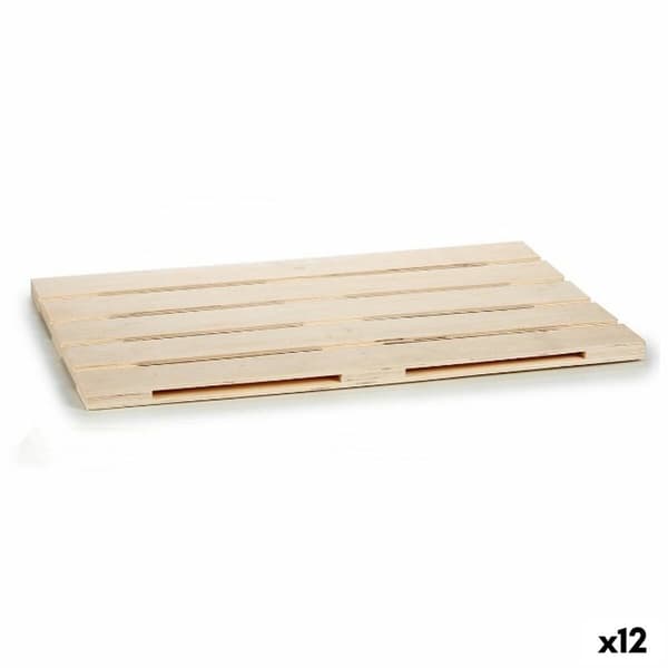 Välipalatarjotin Ruskea Puu 40 x 2 x 60 cm (12 osaa)
