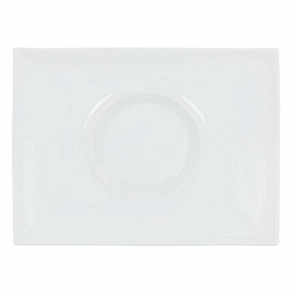 Litteä Lautanen Inde Gourmet Posliini Valkoinen 29,5 x 22 x 3 cm (6 osaa)