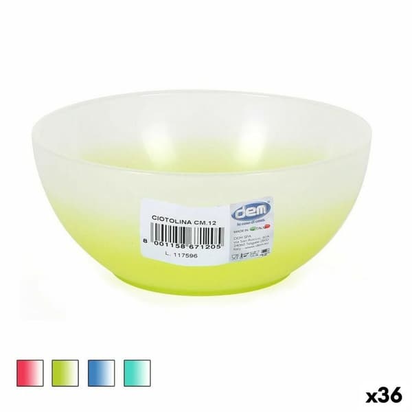 Kulho Dem Cristalway Muovinen 300 ml ø 12 x 5 cm (36 Osaa)