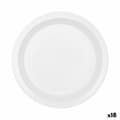 Pikkukuva 1 / 2: Lautassetti Algon Kertakäyttöinen Kartonki Valkoinen 20 Kappaletta 17 cm (18 osaa)