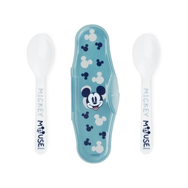 Pack måltid 2:a åldern THERMOBABY MICKEY Tallrik + mugg + skål + set med 2 skedar