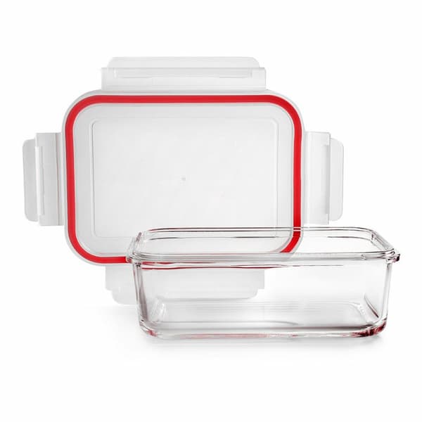 Mat bevaring Container Ibili 754709 Borosilikatglass 900 ml 13,5 x 18,2 x 6,3 cm
