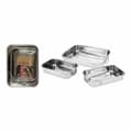 Miniatyrbild 2 av 2: Set med matbrickor Excellent Houseware a12402130 Rostfritt stål 27 x 20 x 6 cm 31 x 23 x 6 cm 36 x 27 x 6 cm (3 antal)