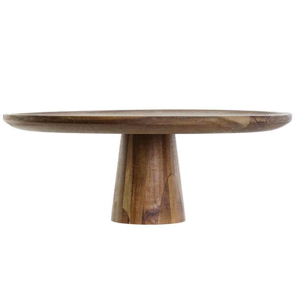 Snacksbrett DKD Home Decor Naturell Akasia Stående 36 x 36 x 14 cm