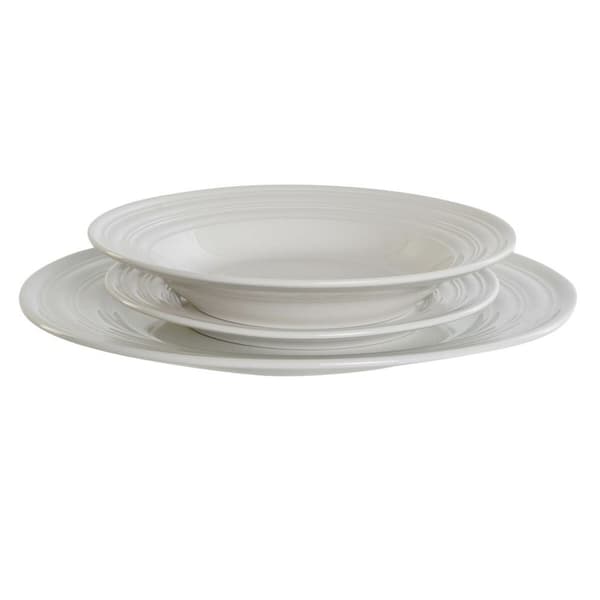 Servissats DKD Home Decor Vit Porslin 18 Delar