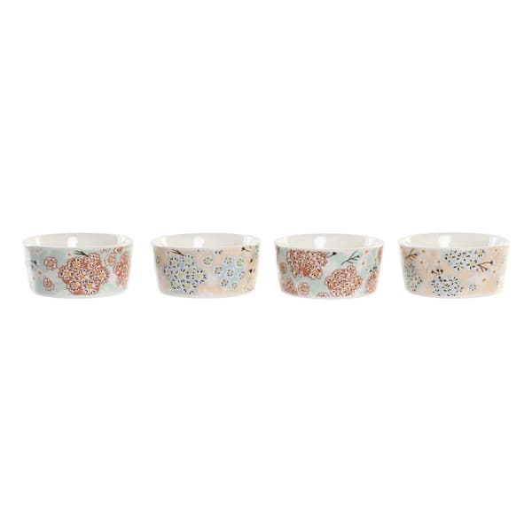 Snacksbricka DKD Home Decor 19,7 x 19,7 x 1 cm Grön Stengods