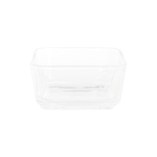 Snacksbricka DKD Home Decor Naturell Bambu Aluminium Glas 280 ml 21 x 21 x 6 cm