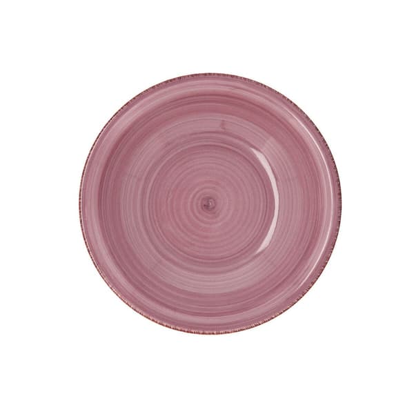 Djup tallrik Quid Vita Peoni Keramik Rosa Ø 21,5 cm (12 antal)