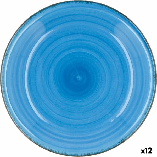Syvä lautanen Quid Vita Sininen Keraminen (ø 21,5 cm) (12 osaa)