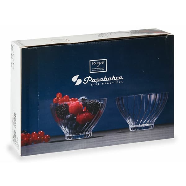 Kulhosetti Pasabahce 1201049-530226 Läpinäkyvä Lasi 290 ml Ø 10,8 x 7 cm (5 osaa)