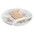 Pikkukuva 1 / 3: Alkuruokasetti DKD Home Decor 23,5 x 23,5 x 7 cm Luonnollinen Punainen Monivärinen Kivitavara Cottage Talot