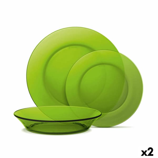 Servissats Duralex Lys 12 Delar Grön (2 antal)