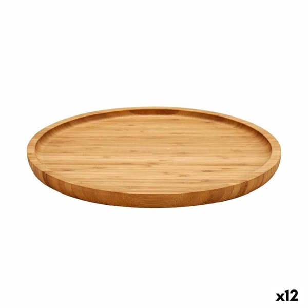 Snacksbricka Kinvara JWKW-3711-1 Brun 25 x 1,5 x 25 cm 24,7 x 1,5 x 24,7 cm (12 antal)