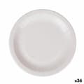 Miniatyrbild 1 av 2: Tallriksset Algon Engångsanvändning Vit Papp 28 cm (36 antal)