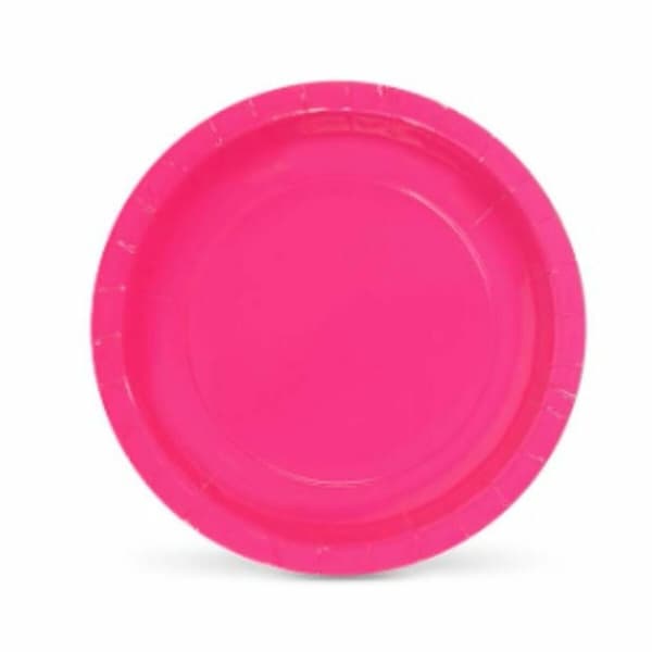 Tallriksset Algon Engångsanvändning Papp Fuchsia 20 x 20 x 1,5 cm (36 antal)