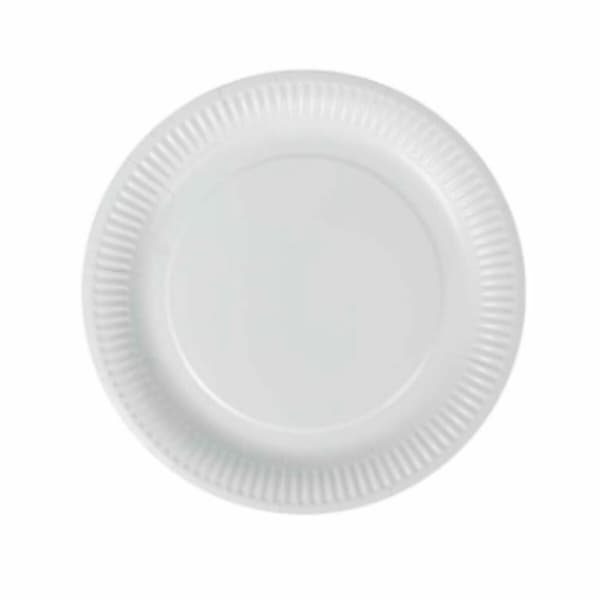 Tallriksset Algon Engångsanvändning Vit Papp 23 cm (36 antal)