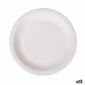 Miniatyrbild 1 av 2: Tallriksset Algon Engångsanvändning Vit Papp 28 cm (15 antal)