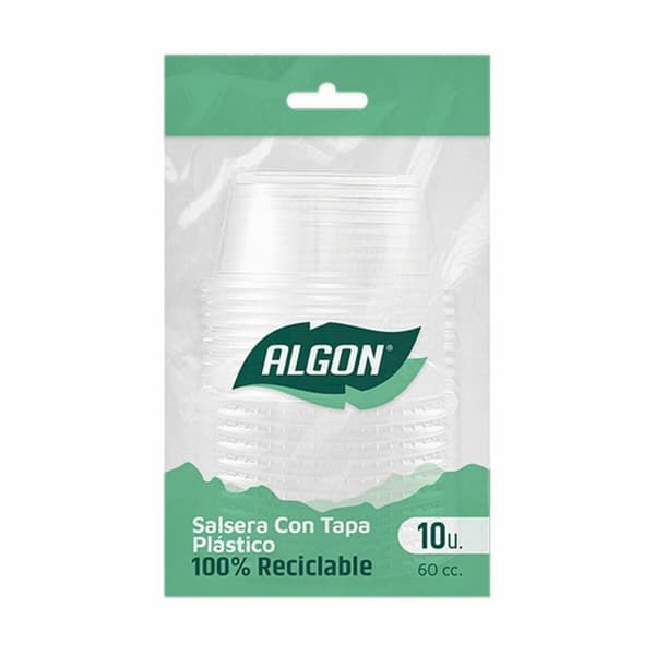 Set med återanvändbara skålar Algon Såser 10 Delar Plast 60 ml (36 antal)