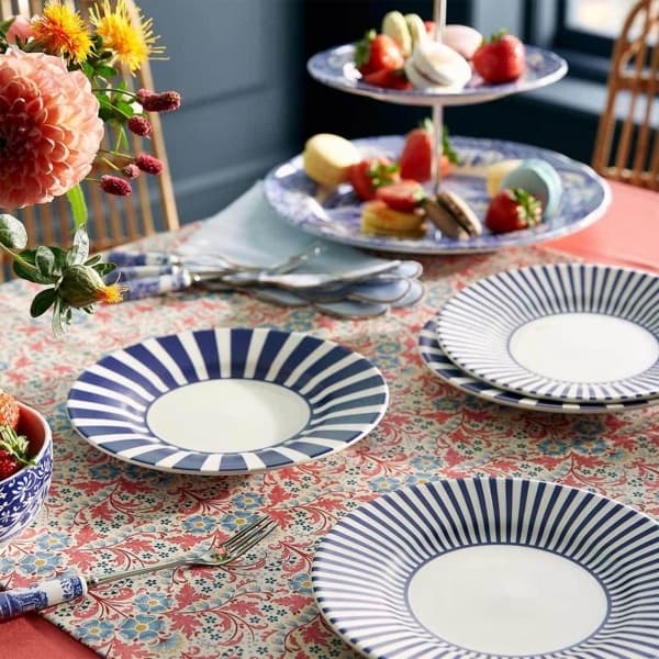 Steccato Plate Narrow Stripe, Ø 18cm - Spode