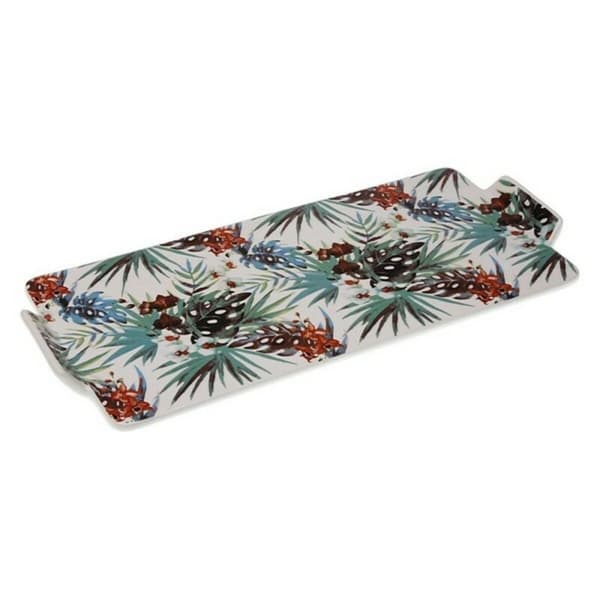 Tarjotin Versa Tropical Posliini (16,3 x 2,5 x 36,5 cm)