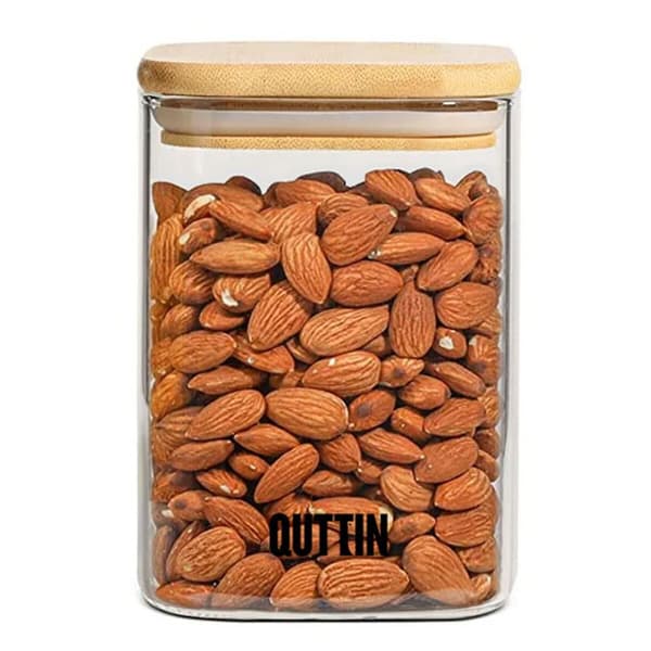 Ruoan säilytysrasia Quttin Bambu Borosilikaattilasi 480 ml (12 osaa)