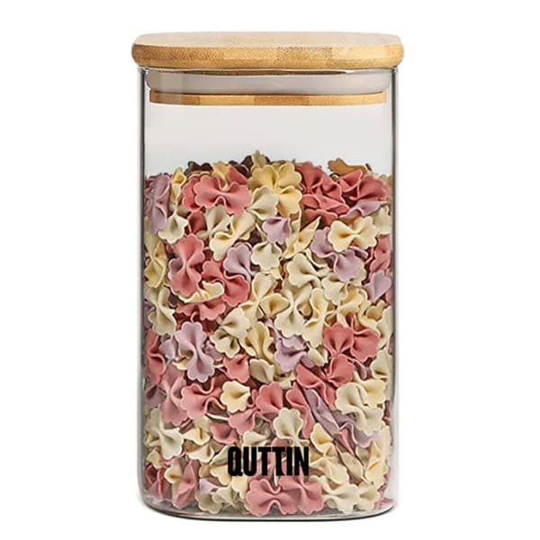 Ruoan säilytysrasia Quttin Bambu Borosilikaattilasi 720 ml (12 osaa)