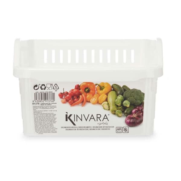 Køleskabsordner Kinvara 03 1067 Hvid 20,3 x 12,8 x 30,5 cm