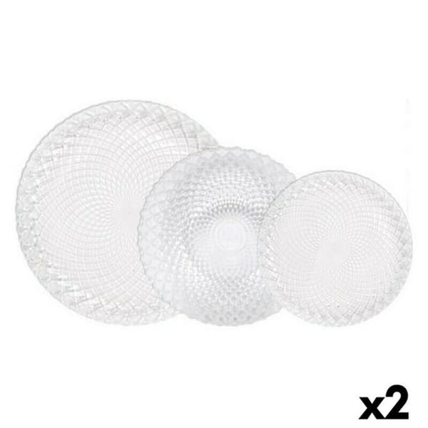 Matservis La Mediterránea Diamond 18 Delar (2 antal)