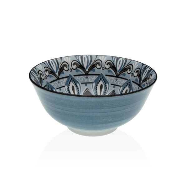 Snacksskål Versa Blå Keramik Porslin 15,5 x 7 x 15,5 cm