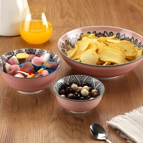 Snacksskål Versa Rosa Keramik Porslin 11,5 x 6 x 11,5 xm
