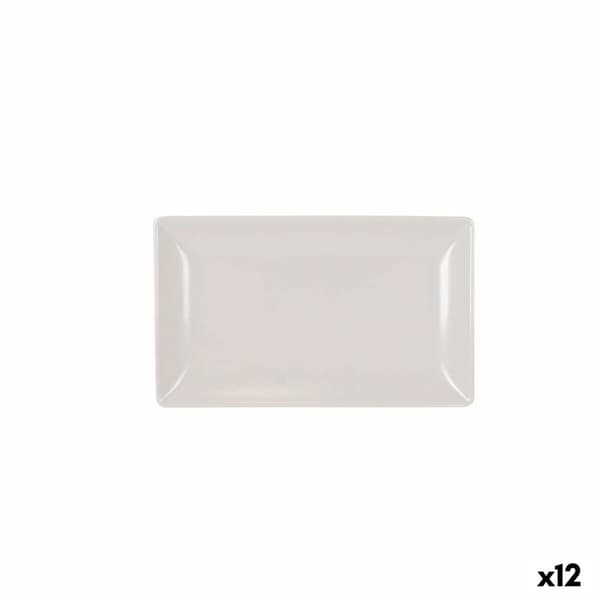 Snacksbricka La Mediterránea Vit 25 x 15 x 2 cm (12 antal)