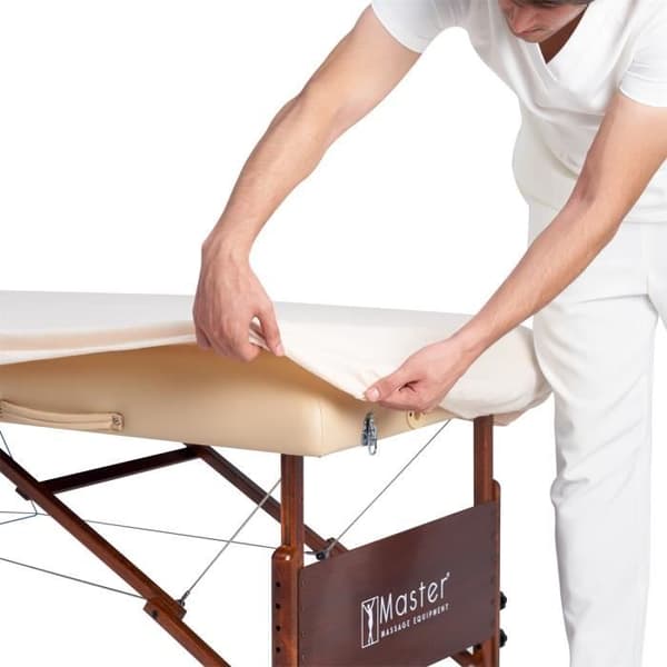 Master Massage Lounger 3-i-1 Flanell Lakan Set, filt, mattallrik